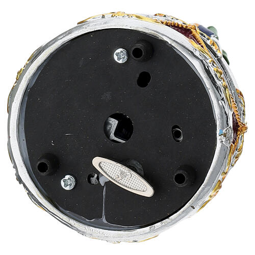 Quebra-nozes soldado caixa de música bordô 20 cm Bagutta 5