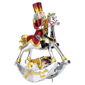 Triumphant nutcracker on horseback by Bagutta, 10 in