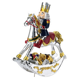 Carillon schiaccianoci cavallo a dondolo 25cm Bagutta