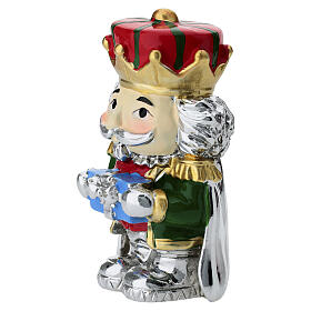 Joyful Nutcracker Soldier Ornament, 7cm Bagutta