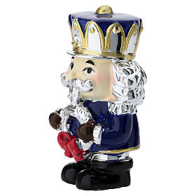 Nutcracker figurine with silver wreath, 7cm Bagutta