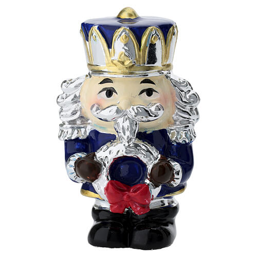 Nutcracker figurine with silver wreath, 7cm Bagutta 1