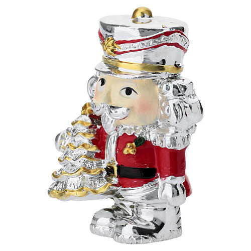 Miniature Silver Nutcracker with Tree, 7cm Bagutta 2