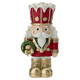 5-inch red nutcracker soldier with wreath by Bagutta