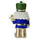 Nutcracker Christmas Soldier in Blue and Green Resin with Golden Star 12cm Bagutta s4