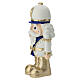 Elegant Nutcracker Soldier in White, Gold and Navy Blue Resin, 12 cm by Bagutta s2