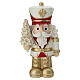 Golden Nutcracker Statue with Christmas Tree 12cm Bagutta s1