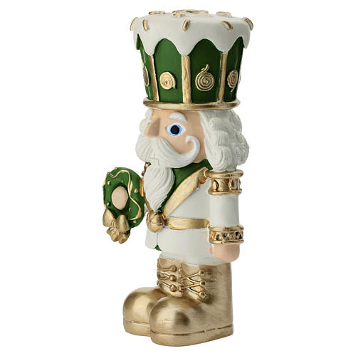 Soldat casse-noisette avec couronne festive 15 cm Bagutta 3