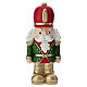Traditional Nutcracker Soldier in Red, Green, and Gold Resin 15cm Bagutta s1