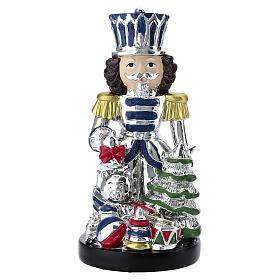 Carillón navideño Cascanueces plata 20cm Bagutta