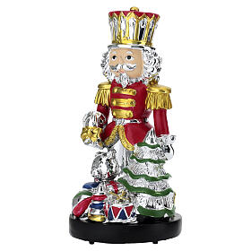 Soldatino in stile classico rosso argento e oro carillon 20cm Bagutta