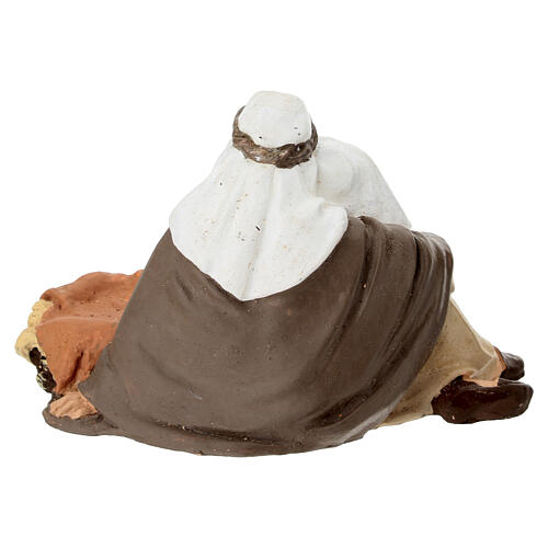 Figurengruppe Maria, Josef und Jesuskind – Terrakotta, für 10 cm Krippe, neapolitanischer Stil 4