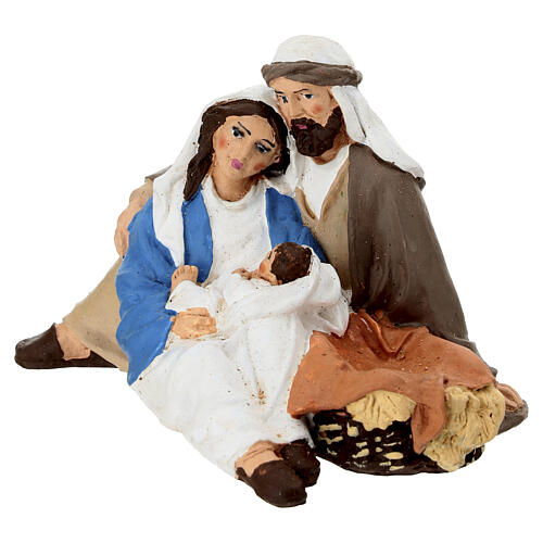 Nativité en terre cuite 10 cm crèche napolitaine 2