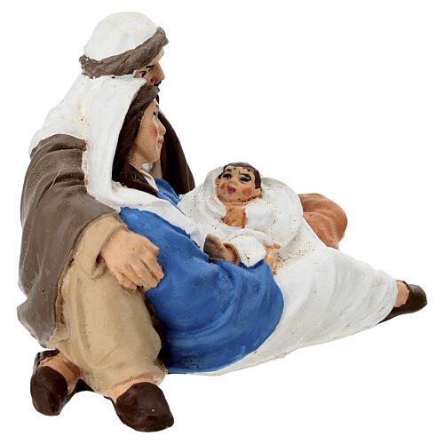 Nativité en terre cuite 10 cm crèche napolitaine 3