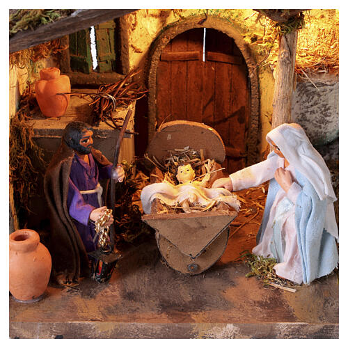 Animated Nativity, 20x25x17 cm, for 10 cm Neapolitan Nativity Scene 3