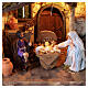 Natività 20x25x17 cm movimento presepe napoletano 10 cm s3