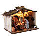 Natività 20x25x17 cm movimento presepe napoletano 10 cm s4