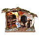 Nativity stable with movement 20x35x25 cm, Neapolitan nativity 10 cm s1