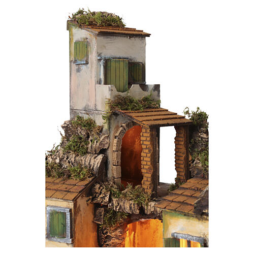 Village enclos brebis 65x50x40 cm crèche napolitaine 8-10 cm 4