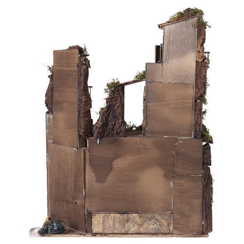 Village enclos brebis 65x50x40 cm crèche napolitaine 8-10 cm 7