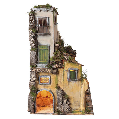 Borgo recinto pecorelle 65x50x40 cm presepe napoletano 8-10 cm 6