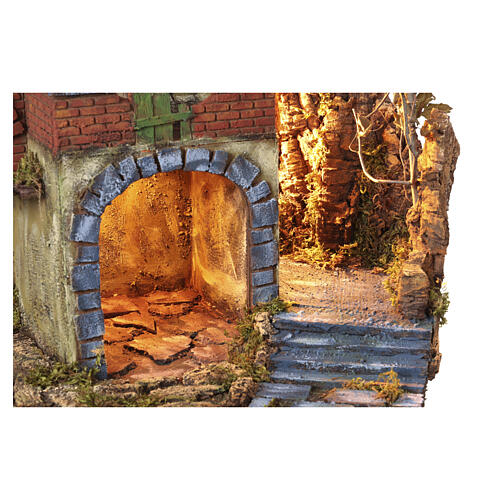Presepe stile 700 arco 50x50x40 cm presepe napoletano 8-10 cm 2