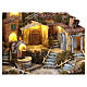 Village crèche style 700 arches et fontaine 35x55x50 cm crèche napolitaine 8-10 cm s4