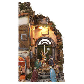 Presepe stile 700 napoletano 65x60x50 cm completo statuine 12 cm