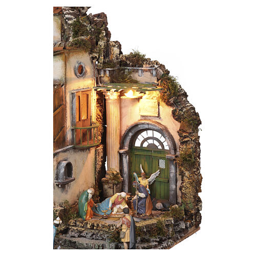 Presépio estilo 700 napolitano 65x60x50 cm com conjunto de figuras de 12 cm 6