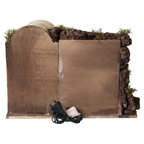 Casa com vinha e porcos 25x40x30 cm para presépio napolitano de 10-12 cm 6