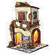 18th Century Style Lighted Pizza Oven House 35x25x25 cm Neapolitan Nativity Scene 10 cm s1