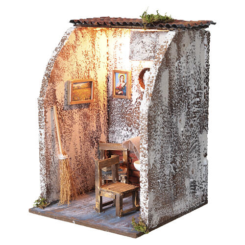 Bottega del barbiere 20x15x15 cm presepe napoletano 10 cm 3