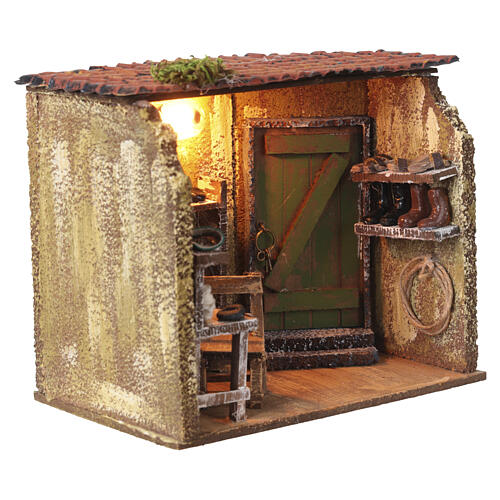 Maison du cordonnier 15x20x10 cm crèche napolitaine 10 cm 4