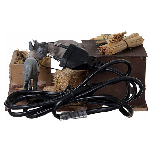 Burros comiendo 5x15x15 cm belén napolitano 10 cm 4