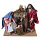 Holy Family with movement 25x30x40 cm Neapolitan nativity 30 cm s1
