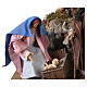 Holy Family with movement 25x30x40 cm Neapolitan nativity 30 cm s5
