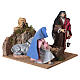 Holy Family with movement 25x30x40 cm Neapolitan nativity 30 cm s6