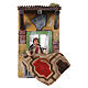 Scena signora battipanni movimento 18x10x13 cm presepe napoletano 12 cm s1