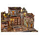 18th Century Style Village with Large Square Fountain 50x75x65 cm for Neapolitan Nativity 8-10cm s7