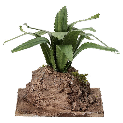 Agave occidentale sur rocher 10x8x5 cm crèche napolitaine 12-14 cm 4