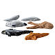Mixed pack of 6 miniature fish for Neapolitan nativity scene 10 cm s1