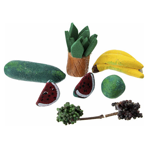 Assorted 10-piece fruit mix pack for 10 cm Neapolitan Nativity Scene 2