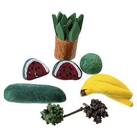 Confezione mix di frutta 10 pz assortita presepe napoletano 10 cm