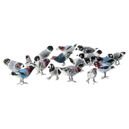 Assorted dove of 1 cm tall for 8-10 cm Neapolitan Nativity Scene 2