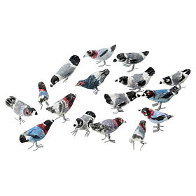 Colombe 1 cm assortie crèche napolitaine 8-10 cm