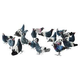 Assorted 1 cm dove figurine for Neapolitan Nativity Scene