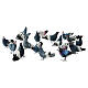 Assorted 1 cm dove figurine for Neapolitan Nativity Scene s1