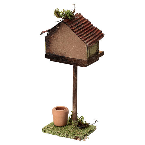 Vogelhaus – geeignet für eine 10–12 cm Krippe, neapolitanischer Stil 4
