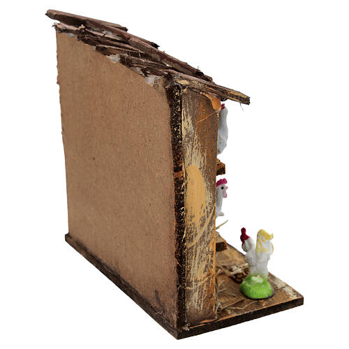 Henhouse with eggs for 10-12 cm Neapolitan Nativity Scene, 10x10x5 cm 4