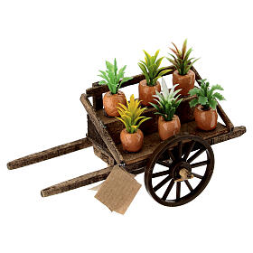 Carro con piante 5x5x10 cm presepe napoletano 12 cm